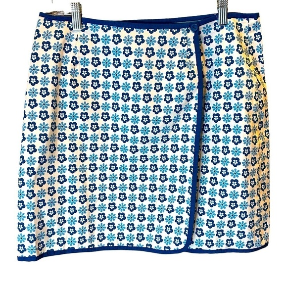 Reversible Wrap Skirt by GAP Womens Sz 12 Blue & White Vintage/never worn - Picture 6 of 9